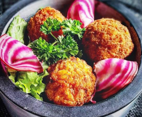 Arancini aux fruits de mer