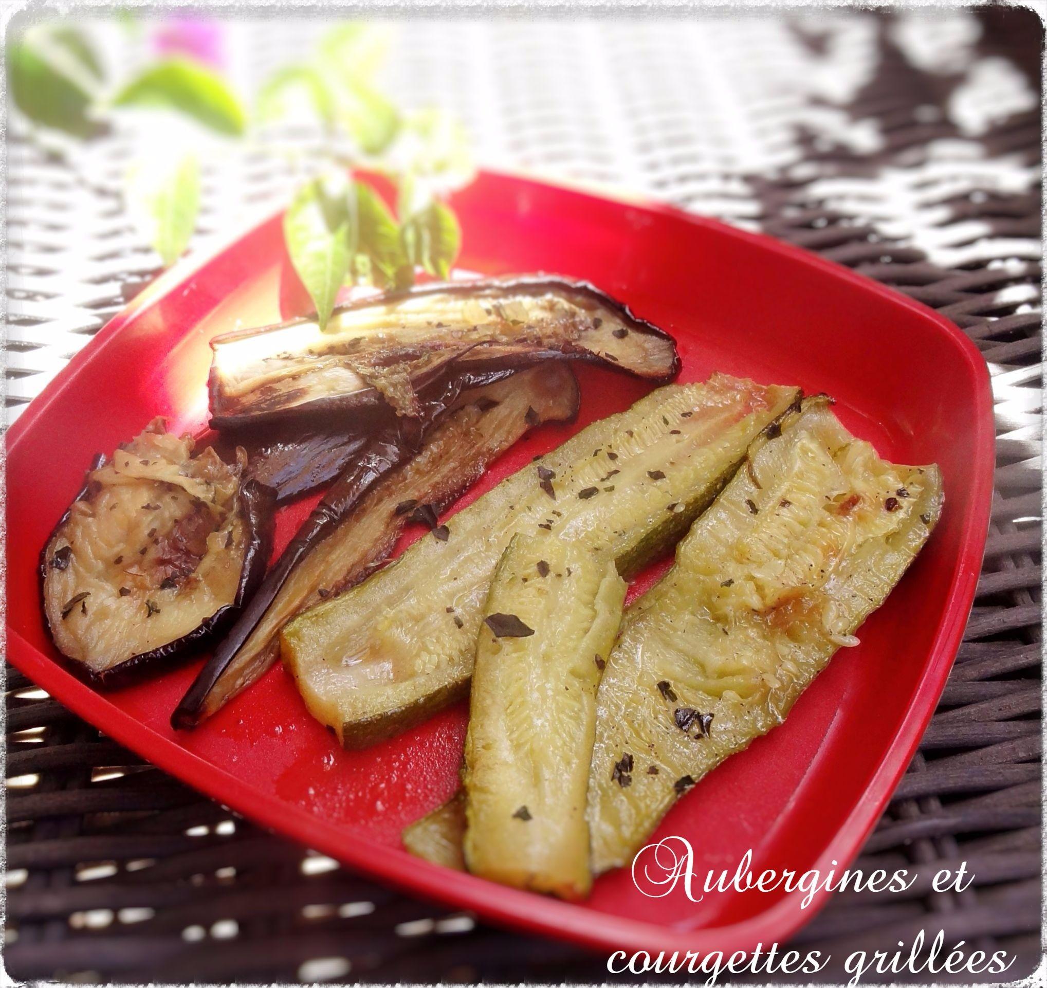 Aubergines et courgettes grillées