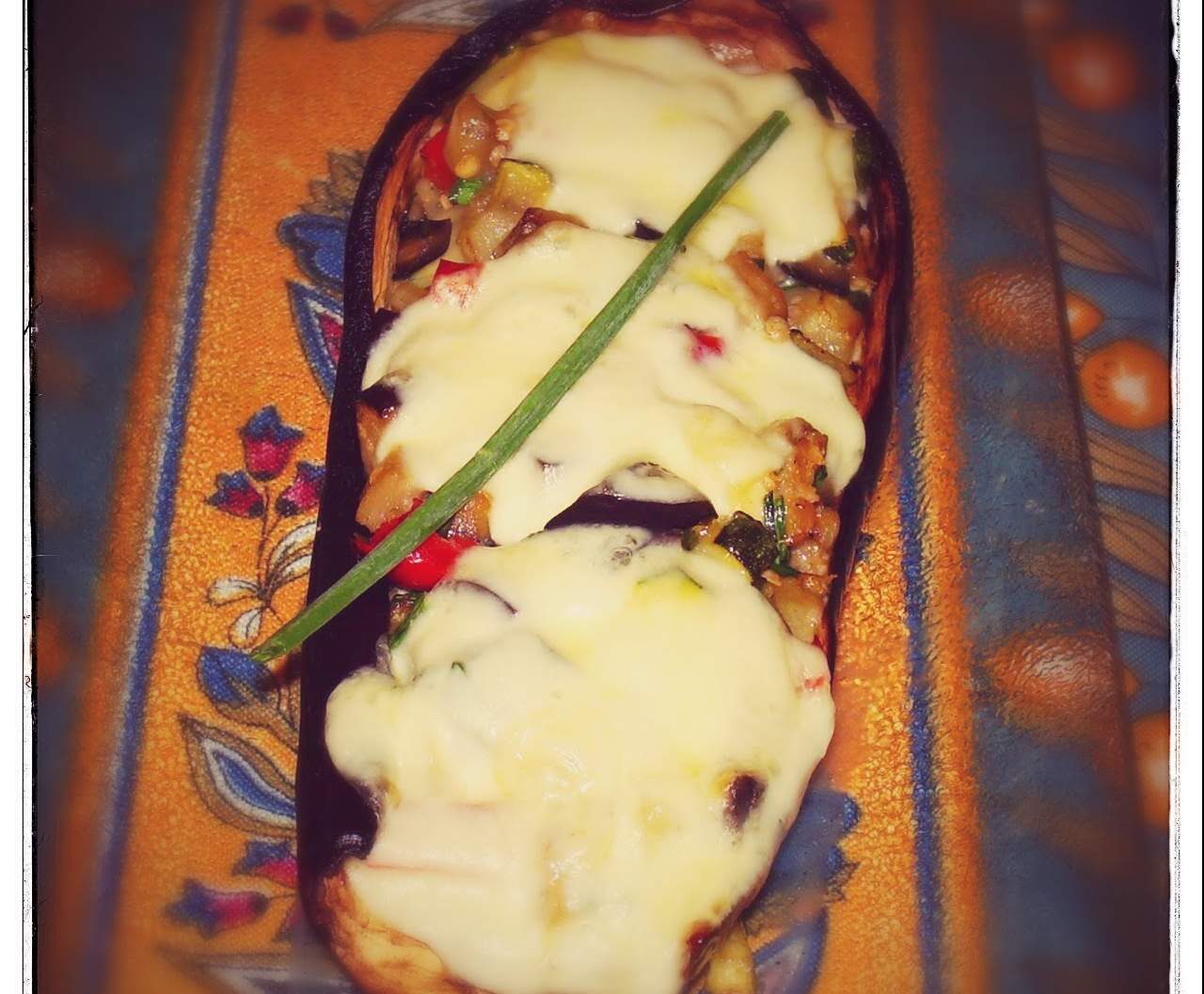 Aubergines farcies à la mozzarella