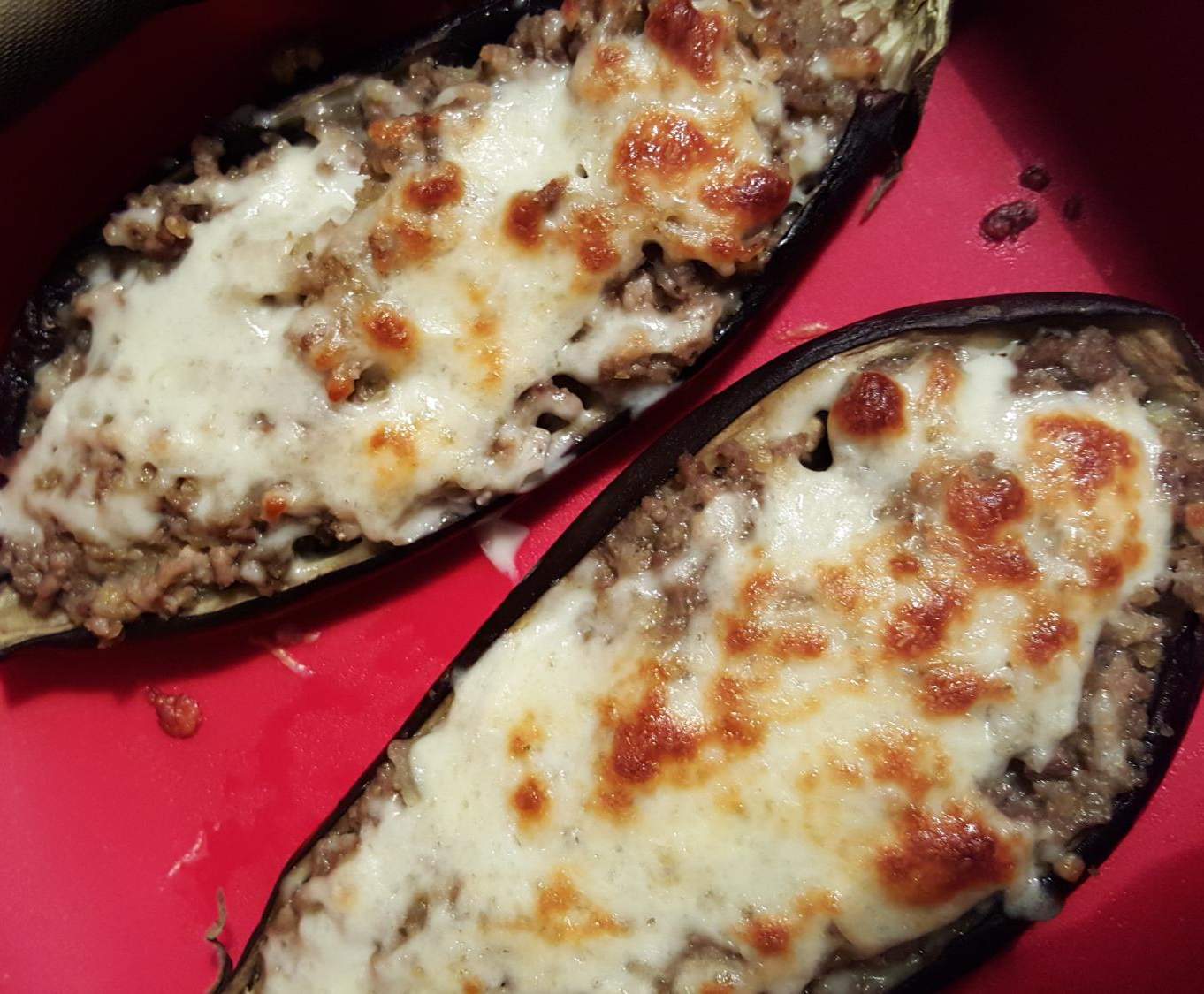 Aubergines farcies (Boeuf et veau)