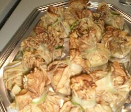 Aumonières normandes ( avec un reste de crêpes non sucrées )