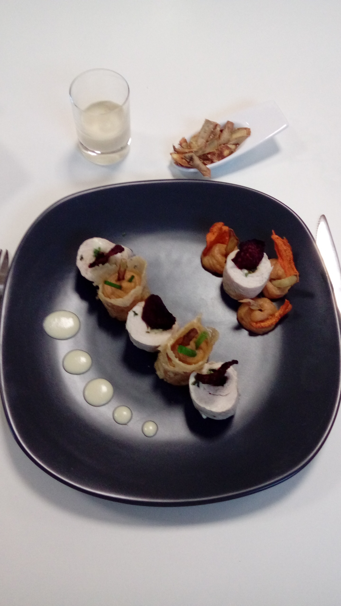 Ballotine de volaille et sa purée de sucrine du Berry