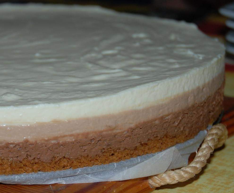 Bavarois aux 3 chocolats base spéculos