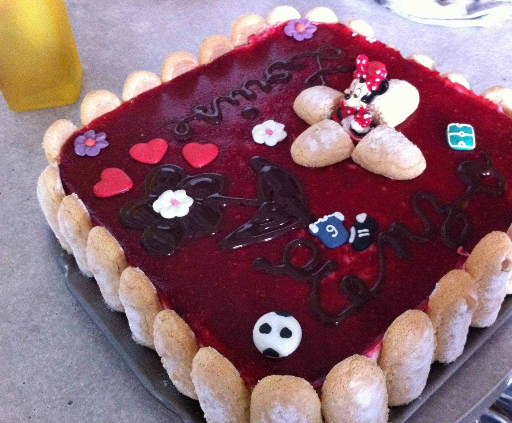 Bavarois citron-framboise