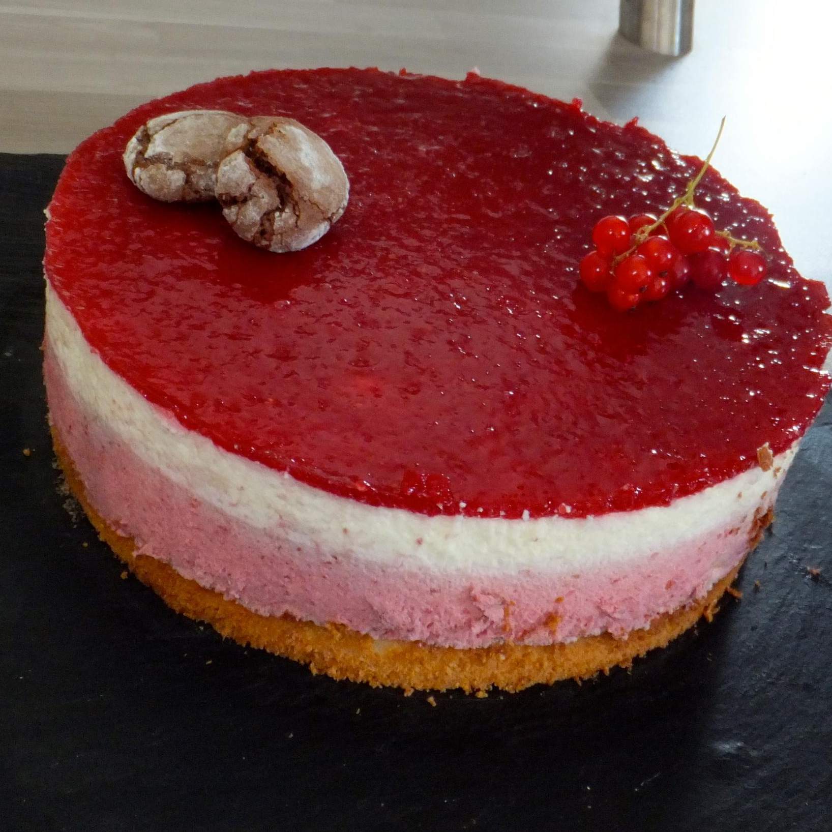 Bavarois framboises/coco