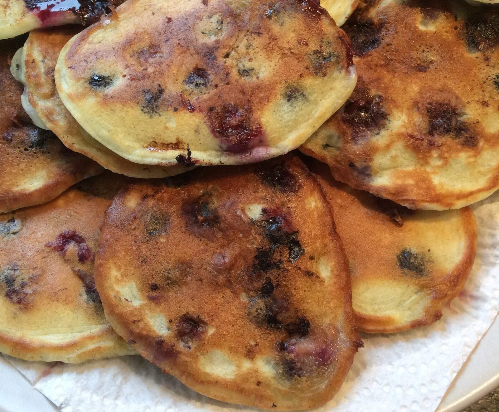 Beignets aux myrtilles