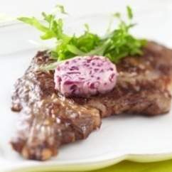 Beurre d'échalotes au vin rouge