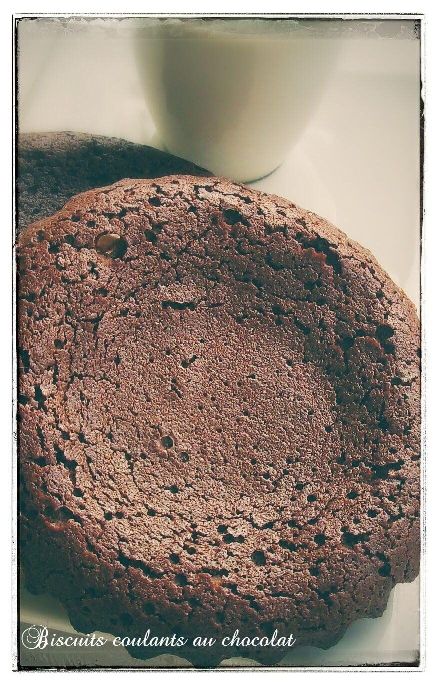 Biscuits coulants au chocolat
