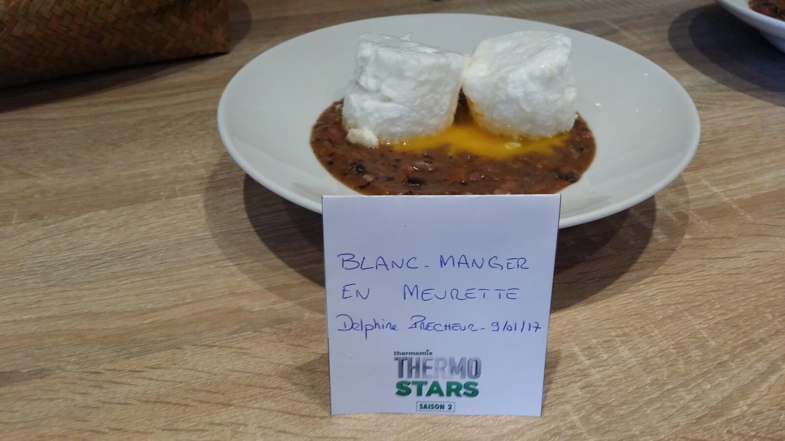 Blanc manger en meurette - Thermostars