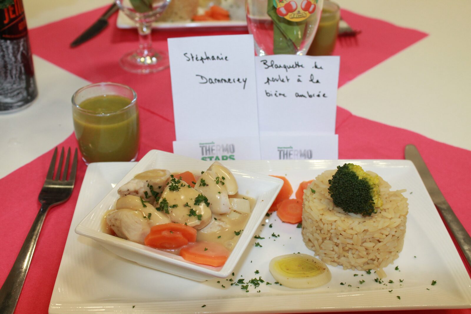 Blanquette de poulet à la bière ambrée