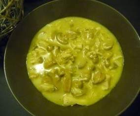 Blanquette de poulet aux champignons