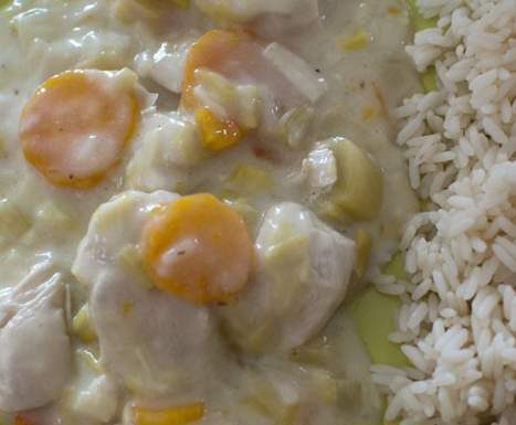 blanquette de poulet et riz