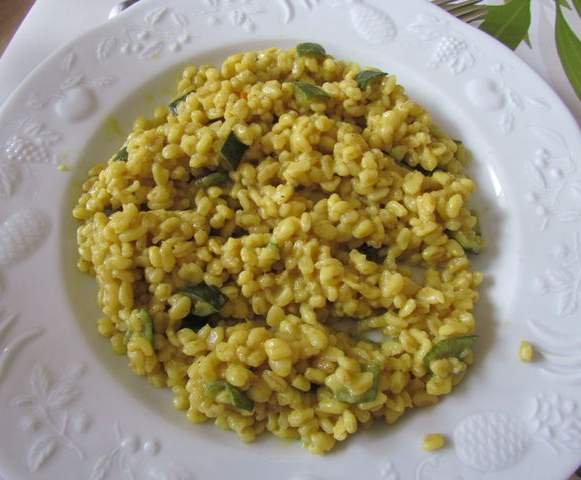 Blesotto au curry et au lait de coco