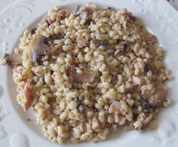 Blesotto lardons champignons
