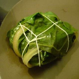 Blettes farcies au saumon