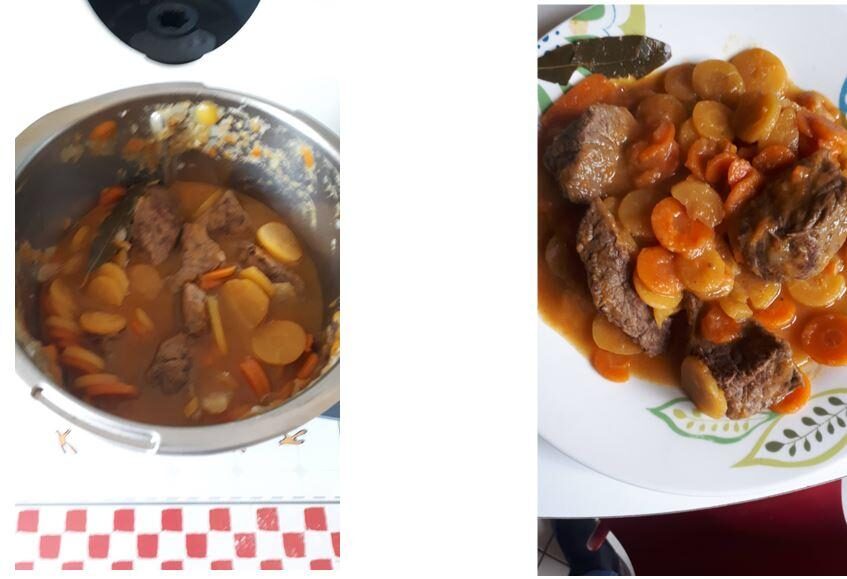 BOEUF AUX CAROTTES-BOURGUIGNON (avec disque de cuisson)
