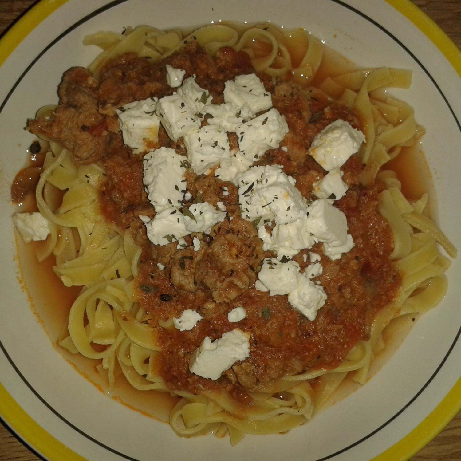 Bolognèse d'agneau & feta