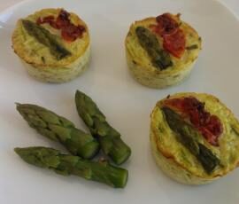 Bouchées Apéritives Asperges-Tomates Confites