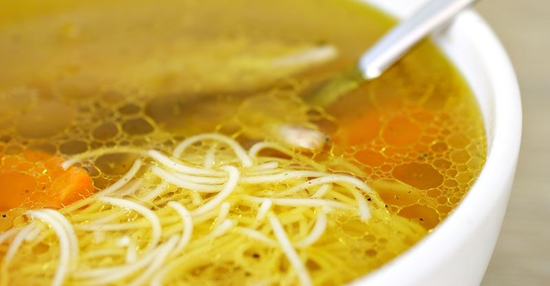 Bouillon de poulet aux vermicelles
