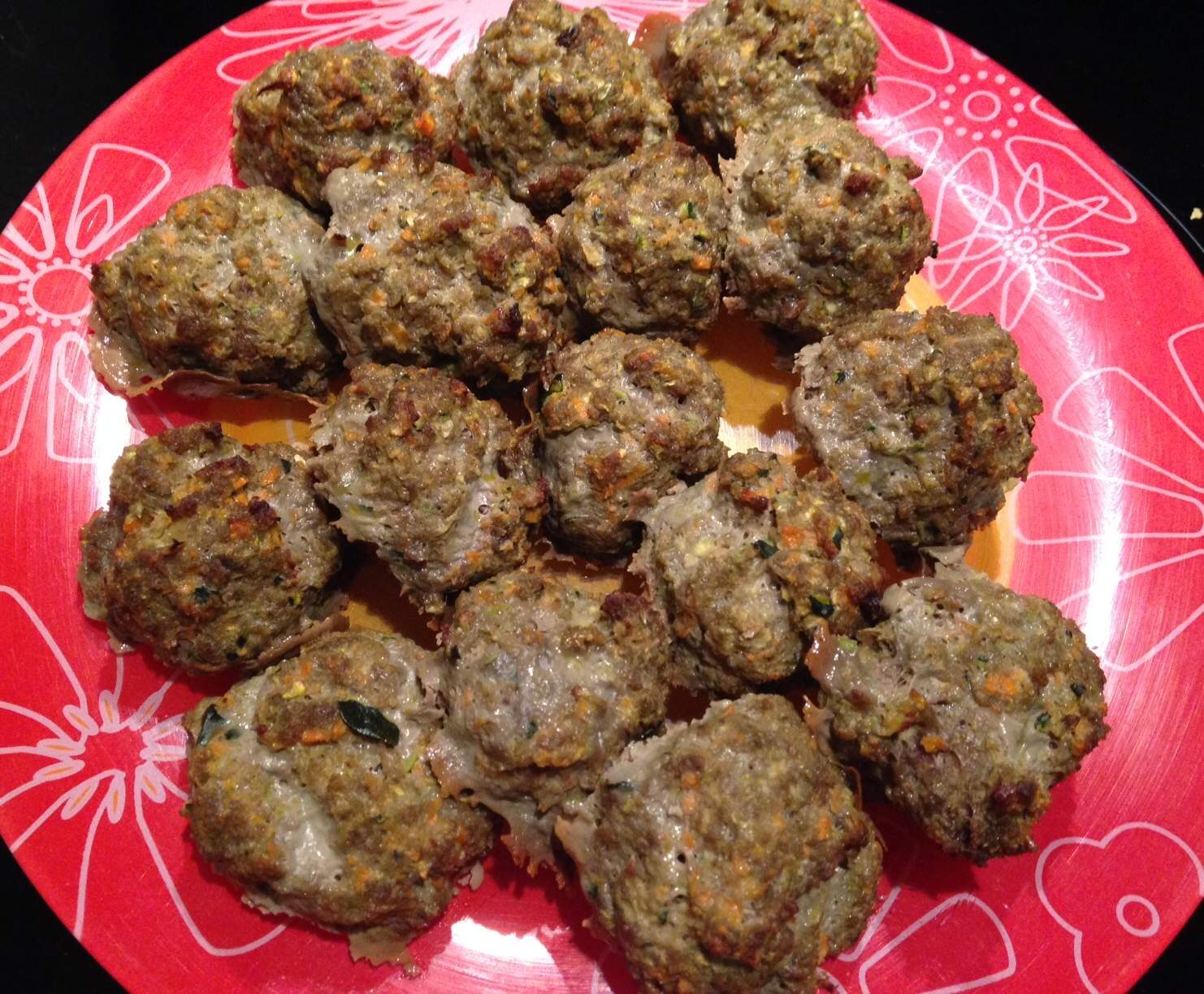 Boulettes de boeuf haché aux légumes