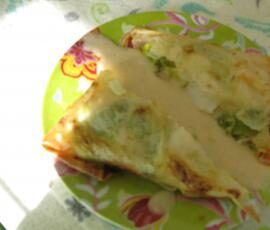 Brick de poireaux et Saint Jacques