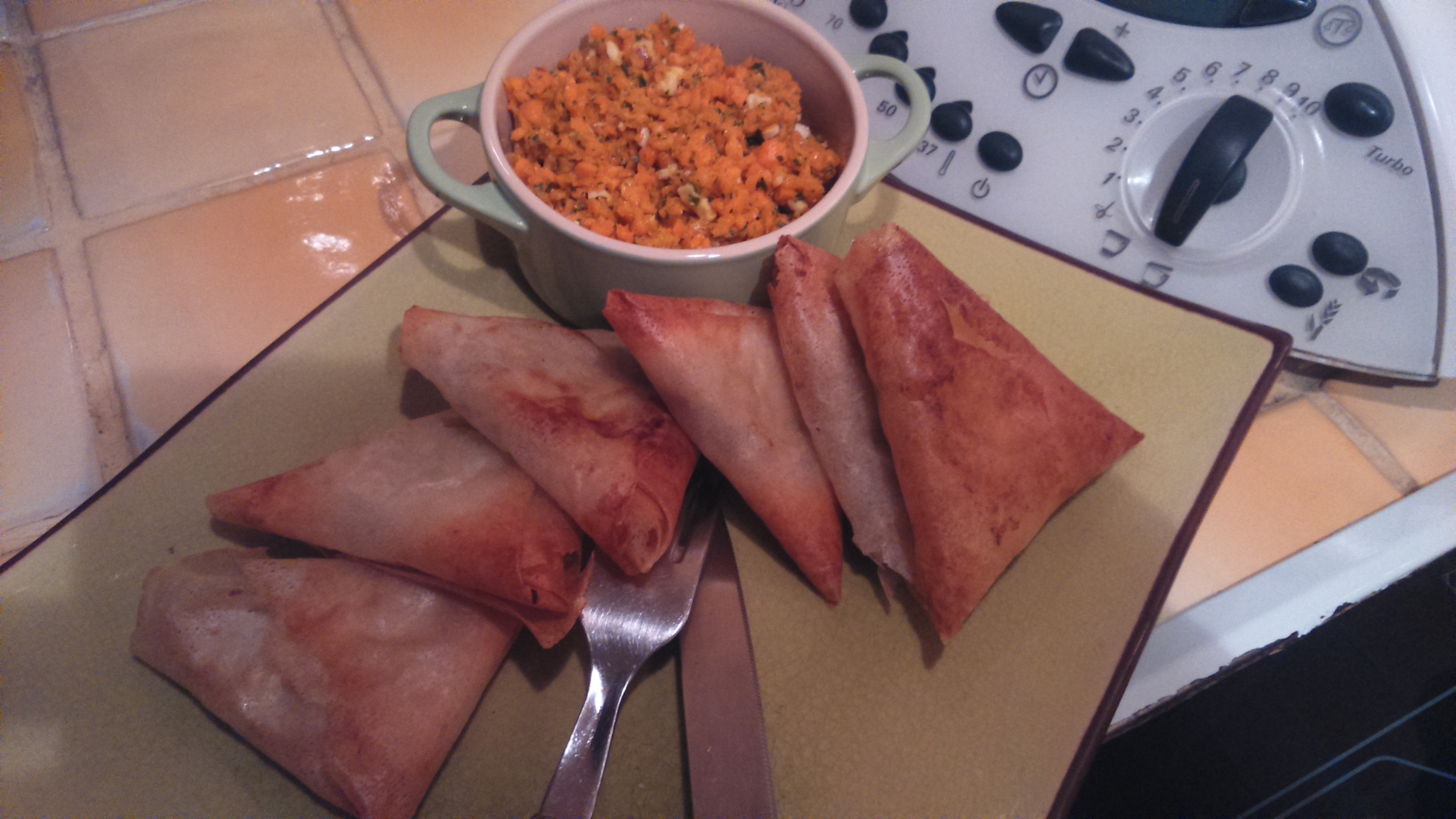 Bricks de poulet / chêvre menthe