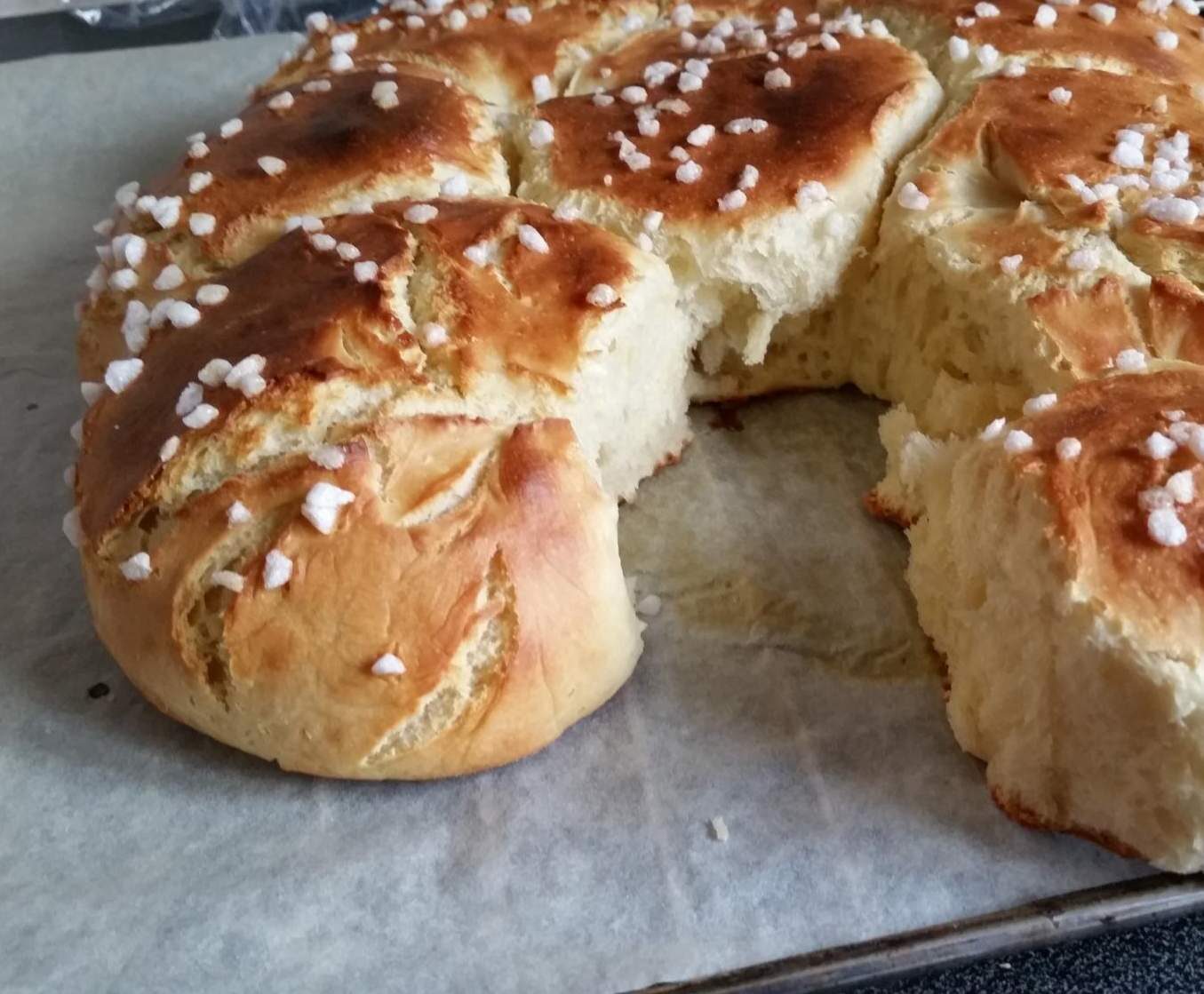 brioche à la mie filante