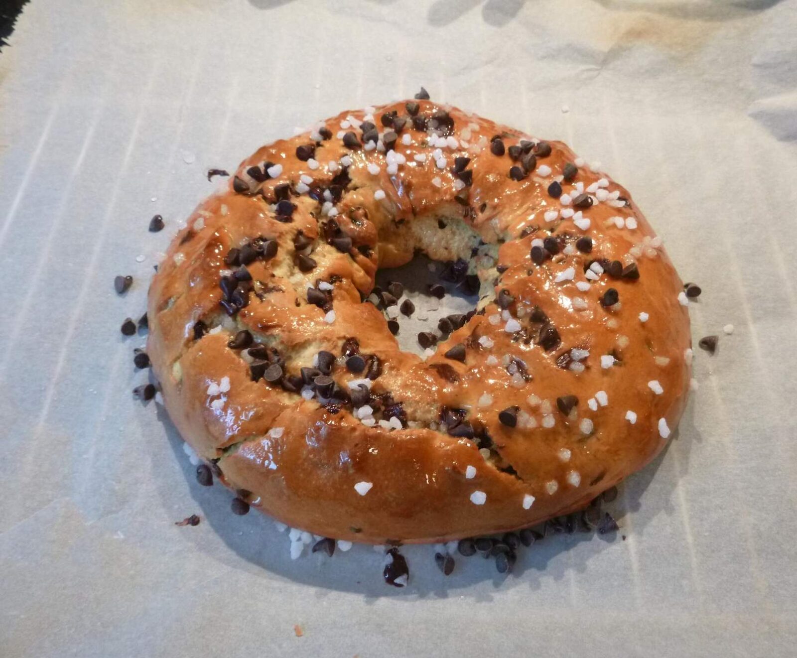 Brioche des Rois aux pépites de chocolat