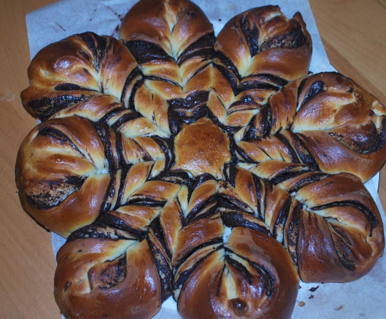 Brioche en flocon