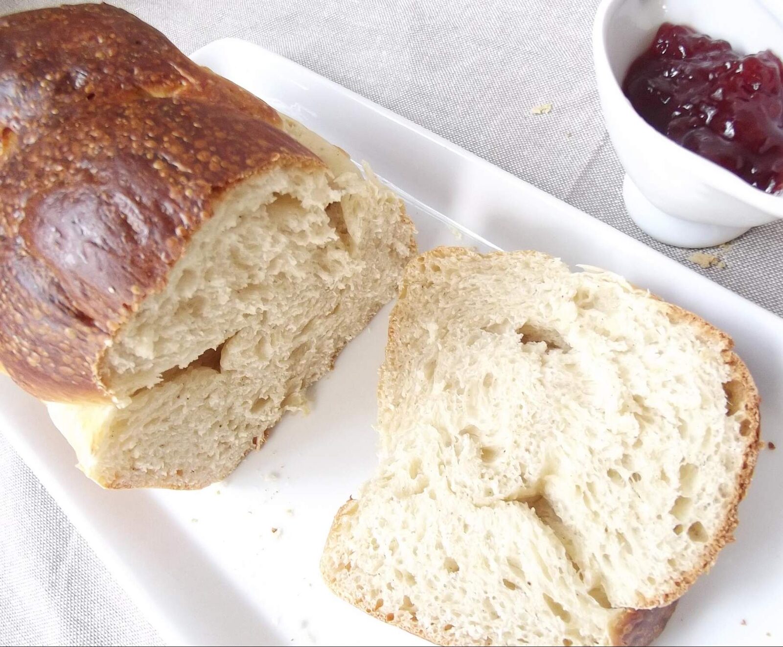 Brioche moelleuse à la crème fraiche