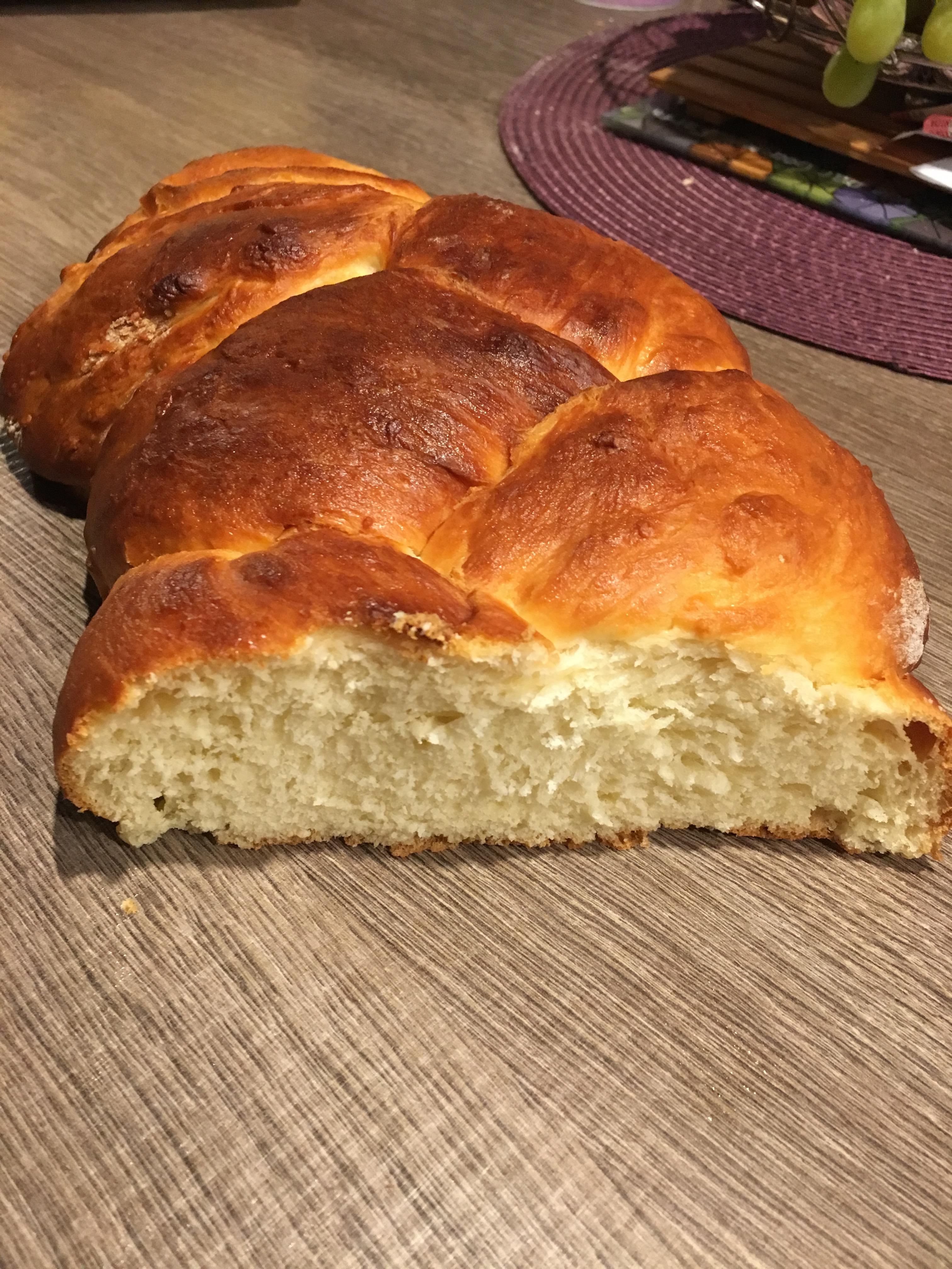 Brioche tressée moelleuse