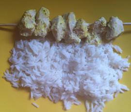 Brochettes de poulet tandoori au Varoma