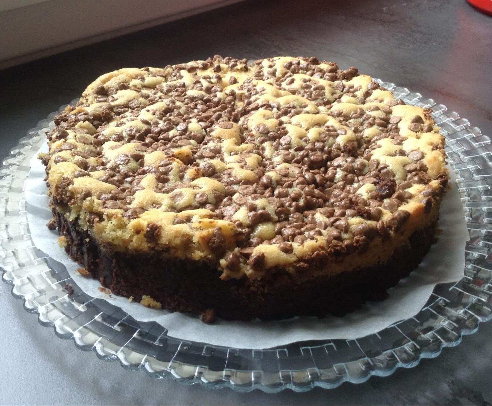 BROOKIE (un cookie croquant sur un brownie fondant)