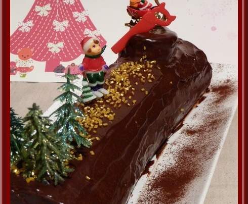 Bûche choco- marron.