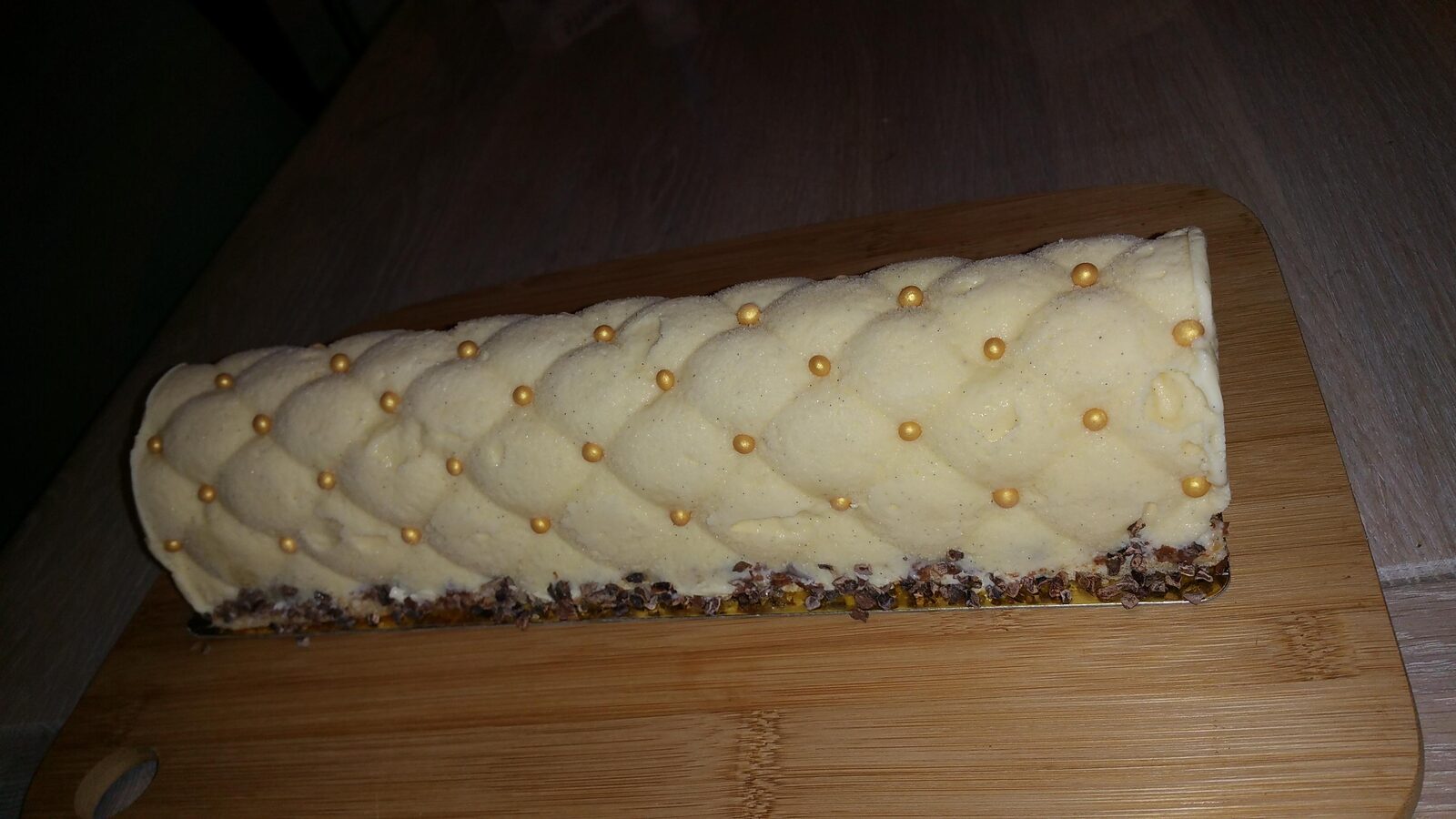 Bûche Glacée vanille/chocolat sur croustillant