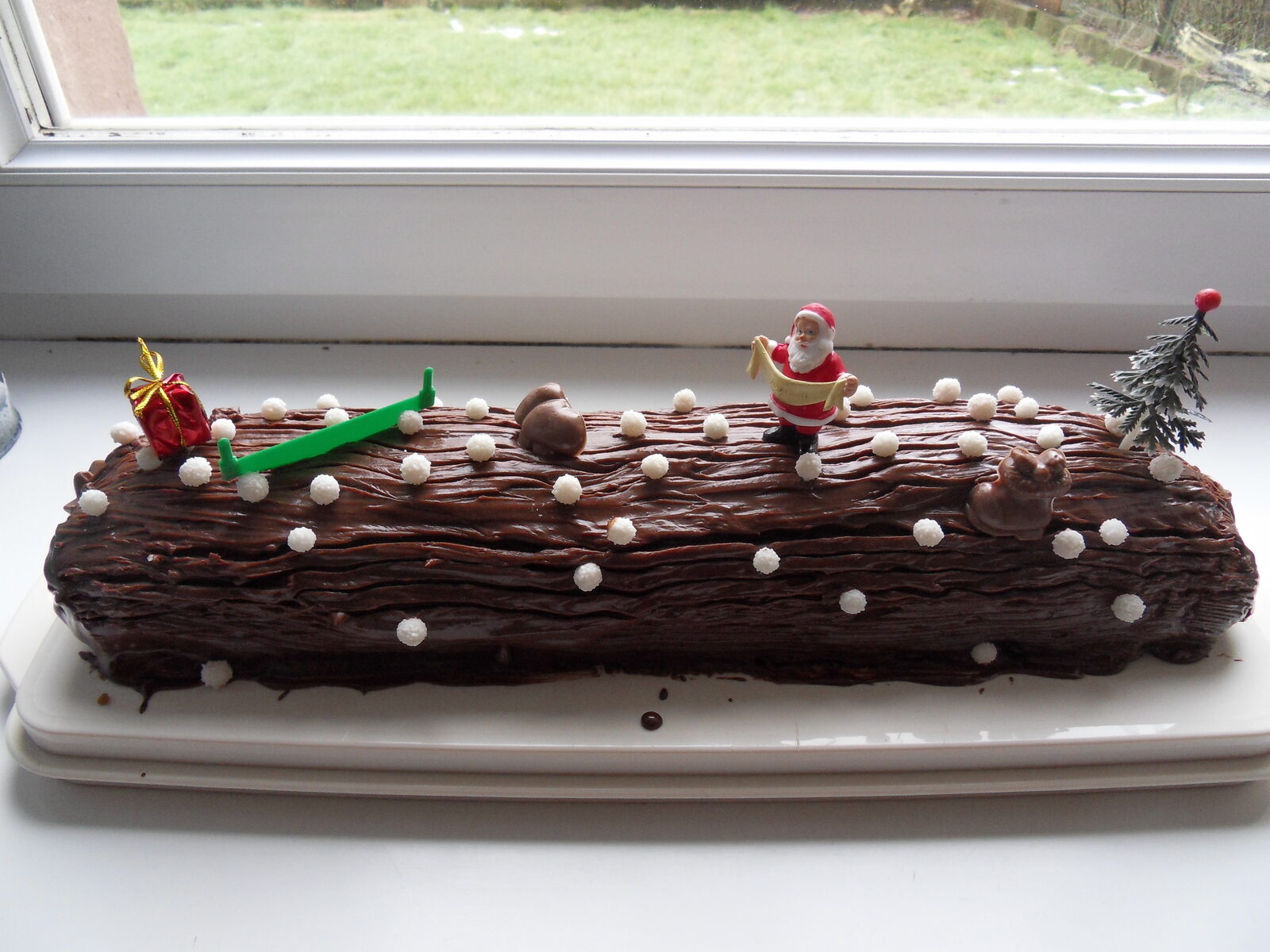 Bûche poire chocolat