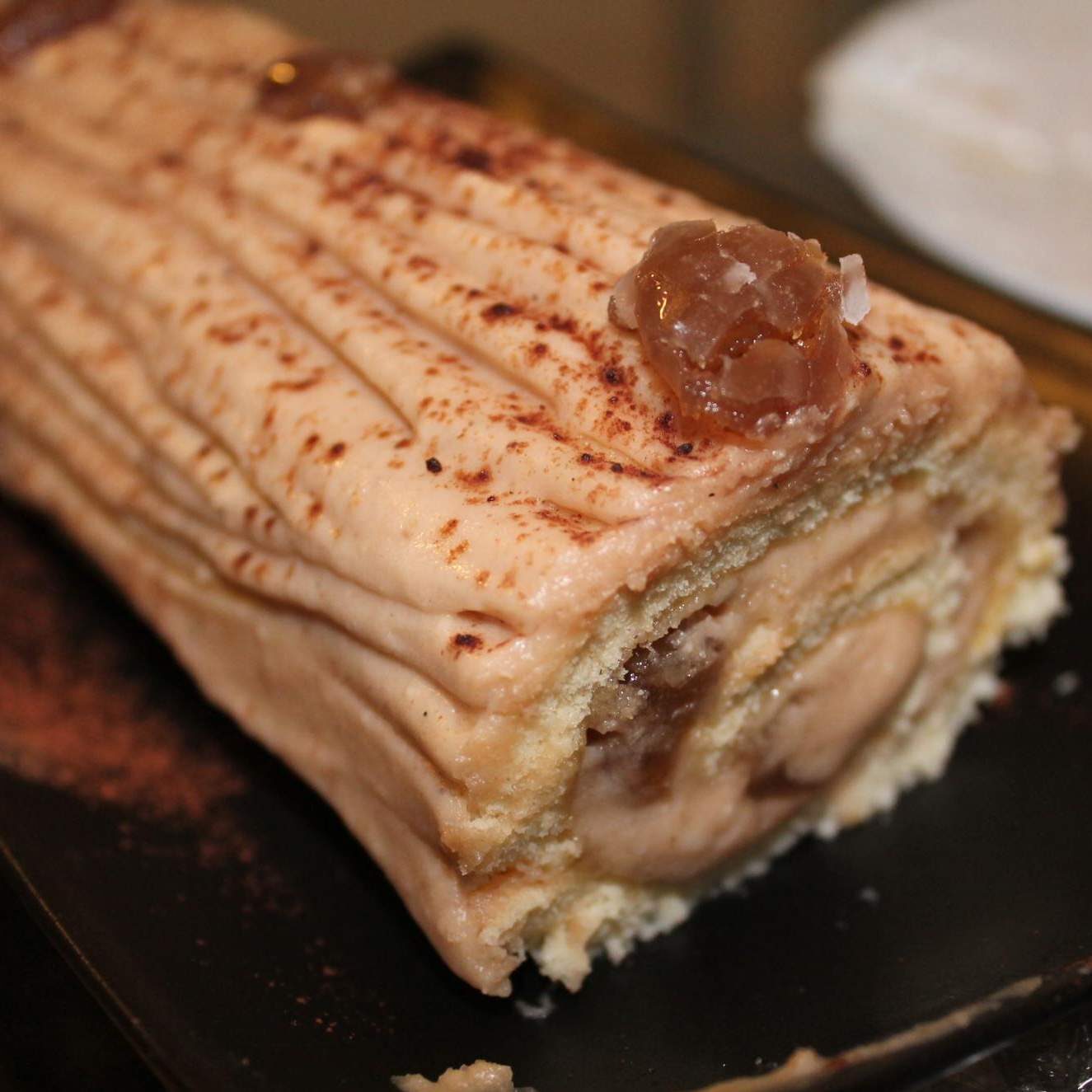 Bûche Pralinée et Bûche Chataigne