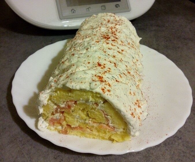 Bûche salée au saumon