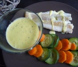 Cabillaud, légumes et sauce messine