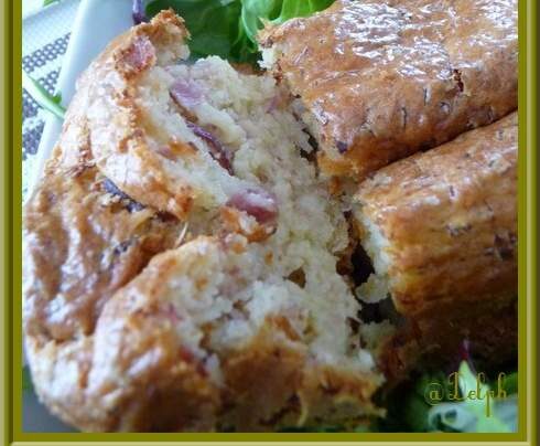 Cake au Bacon et l'Emmental
