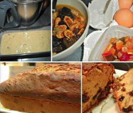 Cake aux fruits secs marinés