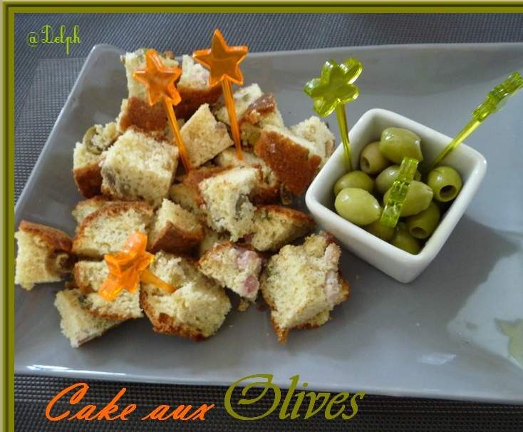 Cake aux lardons et olives