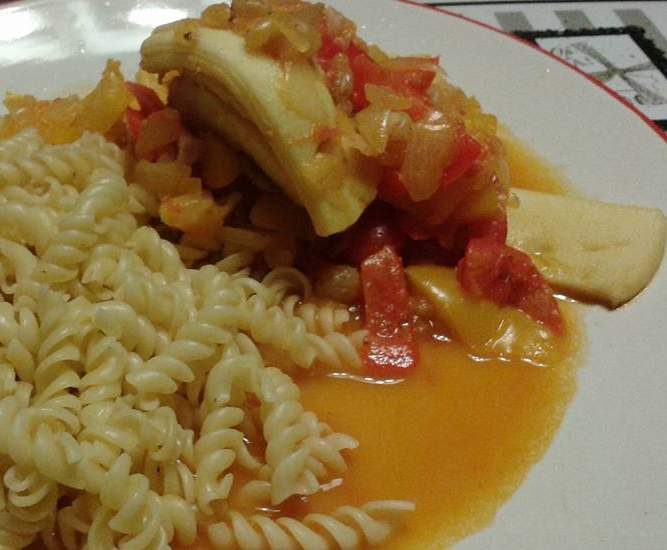 Calamars aux curry et raisin de corinthe