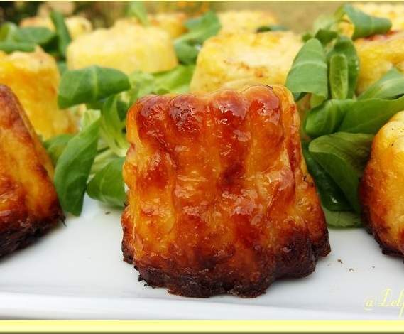 Cannelés Bacon, Comté, Courgettes