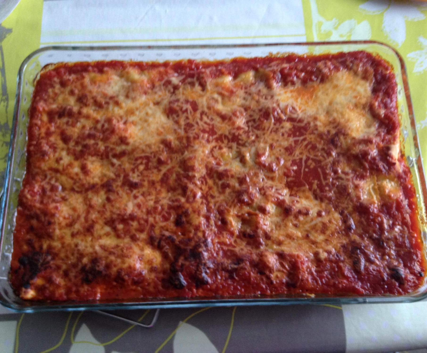 Cannelloni ricotta épinard et sauce tomate thermomix