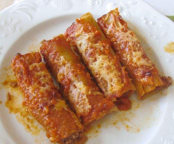 Cannellonis au boeuf et à la ricotta