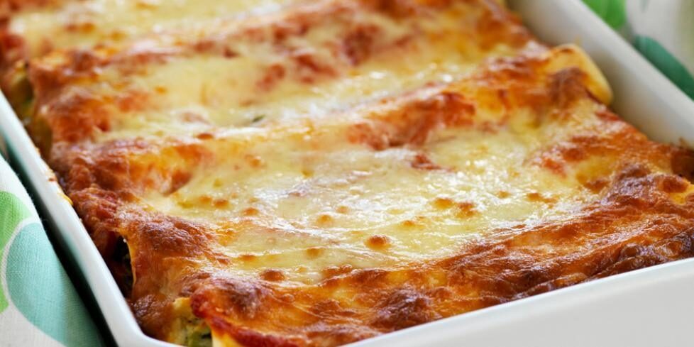 Cannellonis dinde, curry, cantal