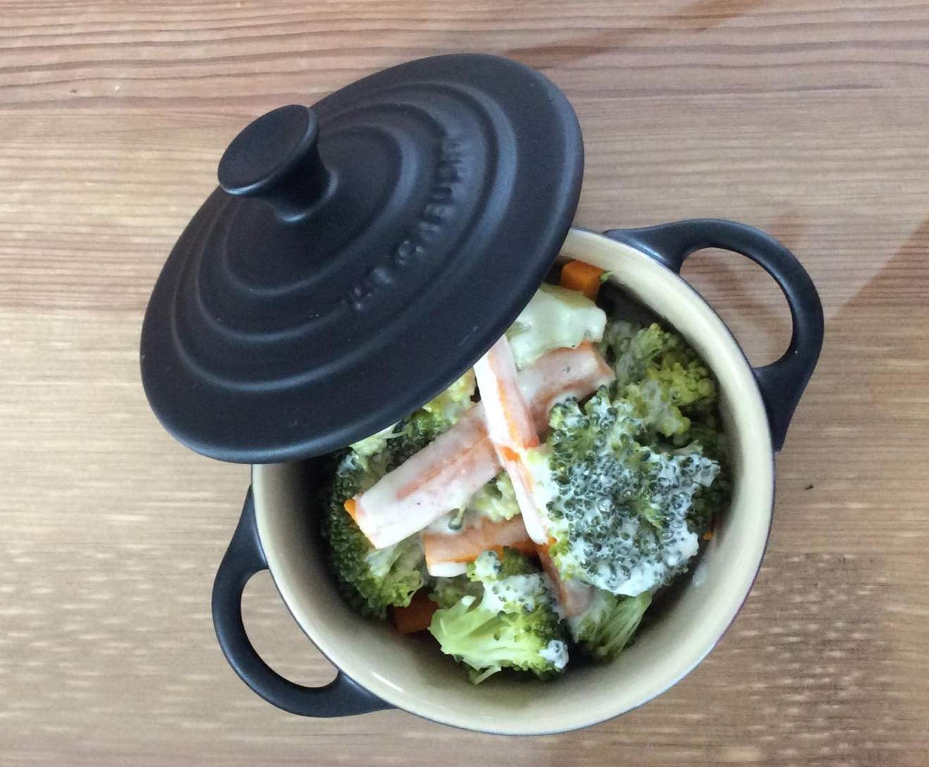 Carottes et brocolis sauce au parmesan