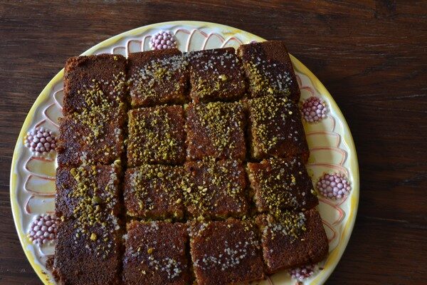 CARRES DE SEMOULE A L ORANGE