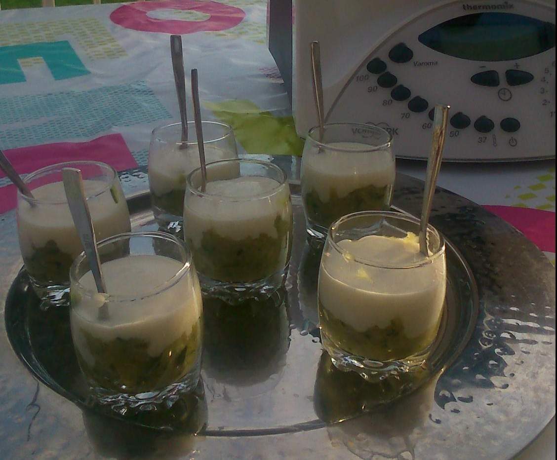 Caviar de courgettes à la crème de parmesan